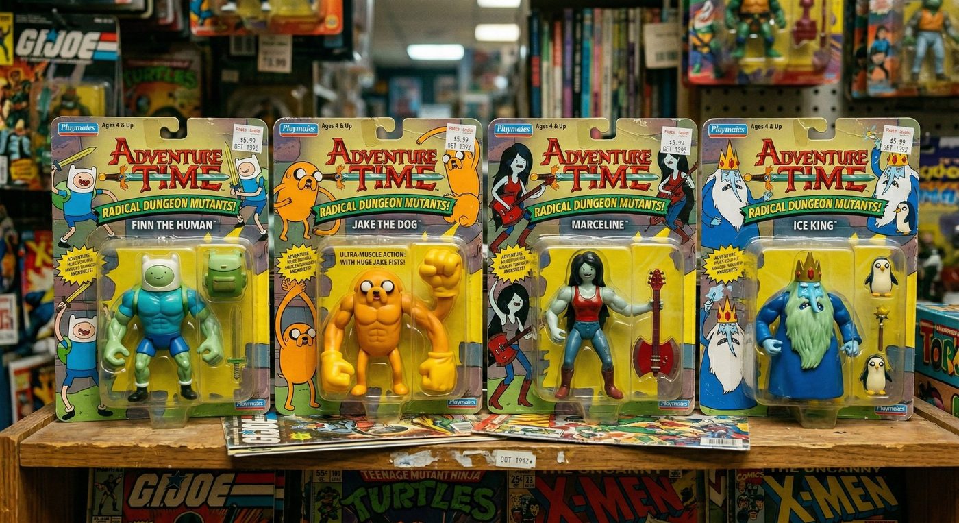 Adventure Time Radical Dungeon Mutants Playmates TMNT style