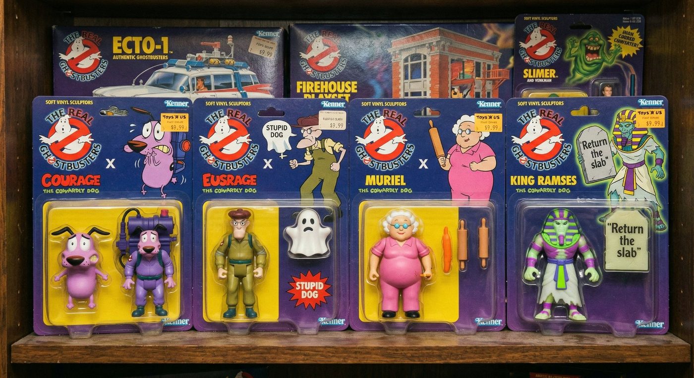 Courage the Cowardly Dog Real Ghostbusters Kenner style