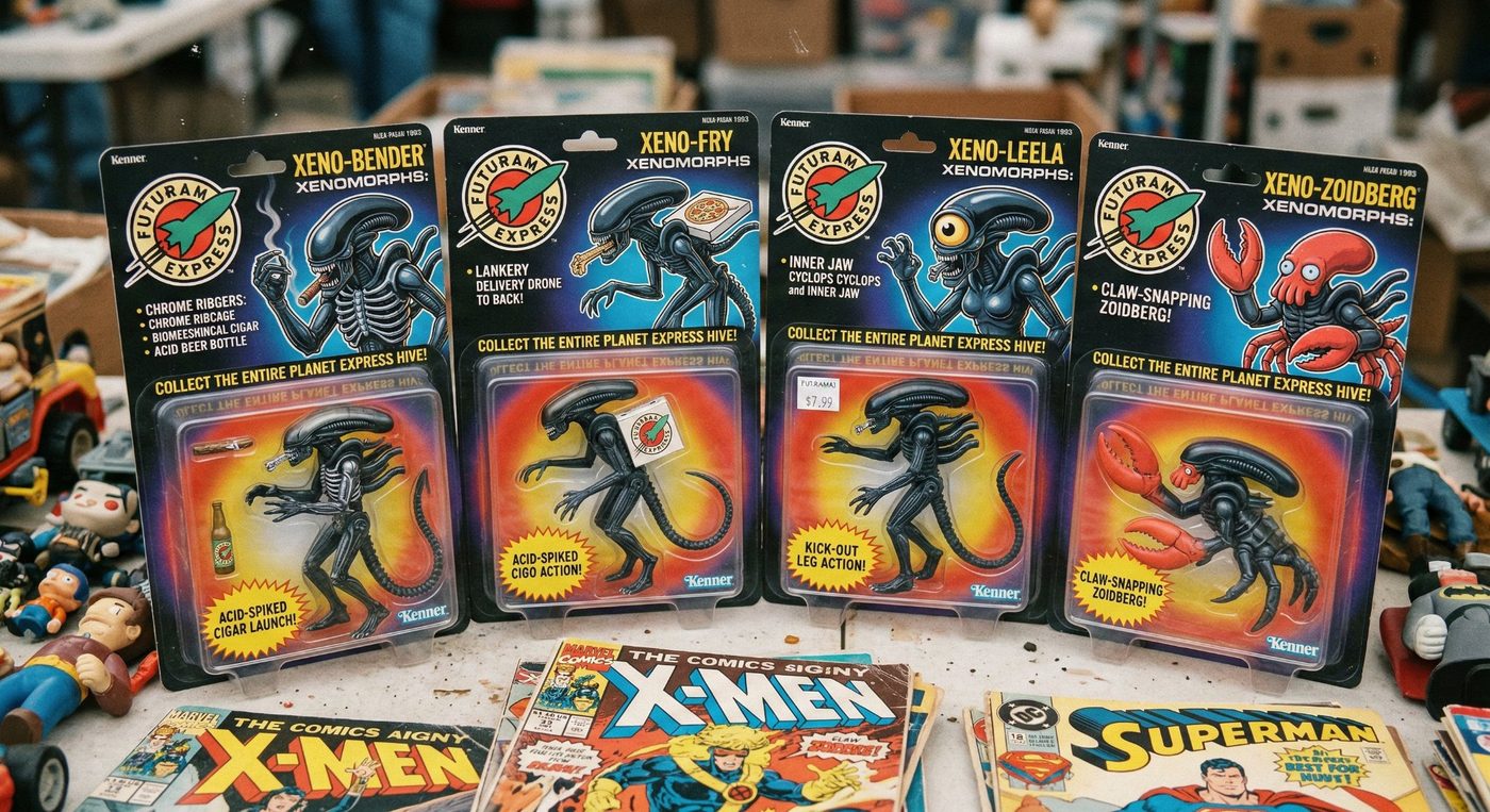 Futurama Planet Express Hive Kenner Aliens style