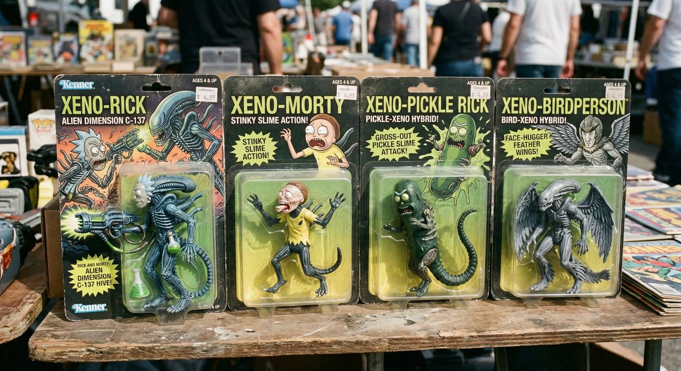 Rick and Morty Dimension C-137 Hive Kenner Aliens style